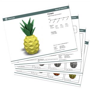 Yume-Design_100060_Papercraft-Pineapple_4