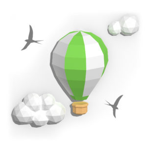 Yume-Design_100100_Papercraft-Air-Balloon_1_green