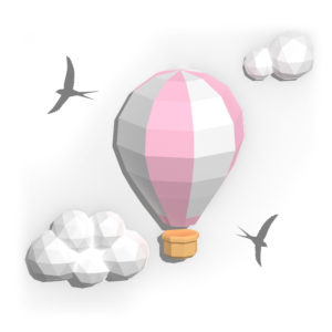 Yume-Design_100100_Papercraft-Air-Balloon_1_pink