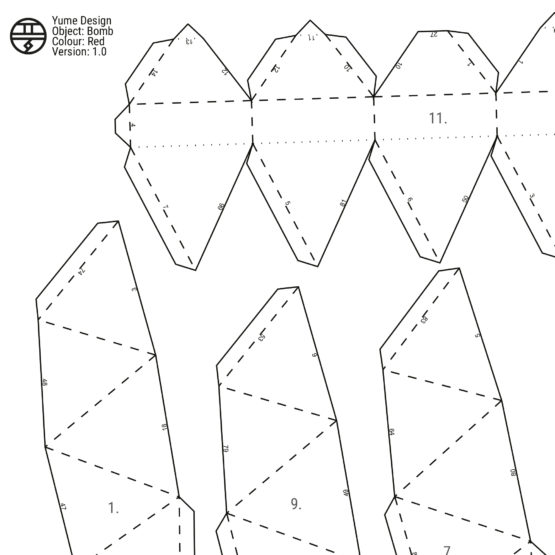 Yume-Design_100117_Papercraft-Bomb_5
