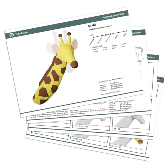 Yume-Design_100088_Papercraft-Giraffe-NL_4